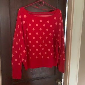 Gap Boatneck/Off-Shoulder Cropped Sweater